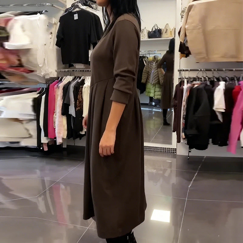 Mara – Vestido casual con escote redondo