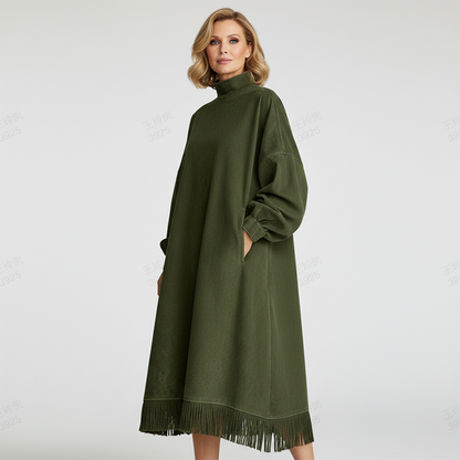 Teresa – Vestido fluido de ante sintético