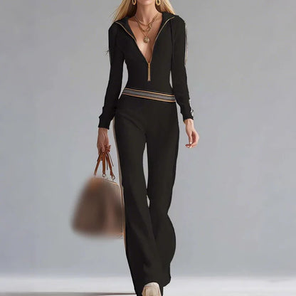 Lorena – Mono largo deportivo con capucha y cremallera