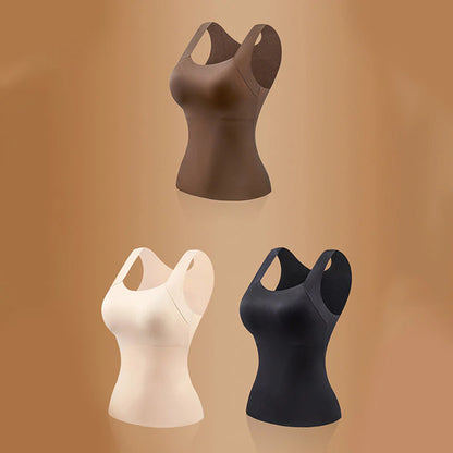 Luna – Top térmico con sujetador integrado y cuello en U