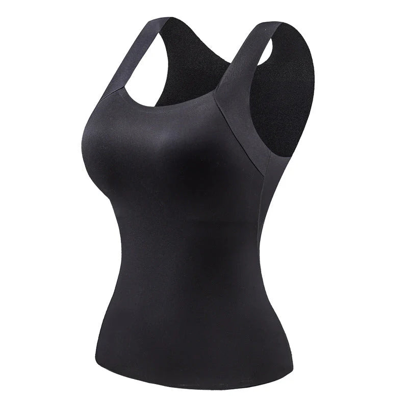 Luna – Top térmico con sujetador integrado y cuello en U
