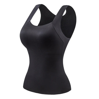 Luna – Top térmico con sujetador integrado y cuello en U