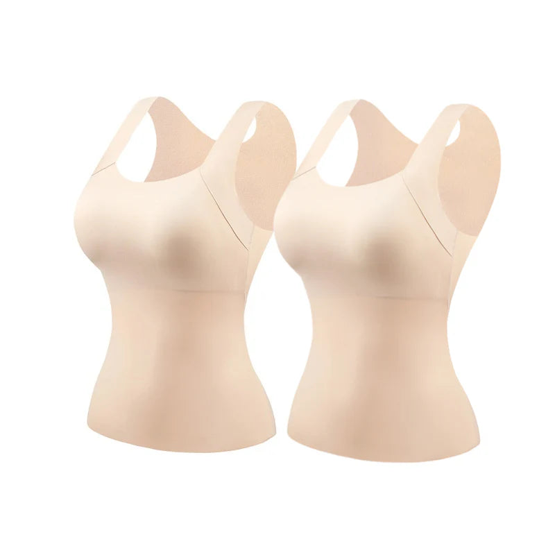 Luna – Top térmico con sujetador integrado y cuello en U