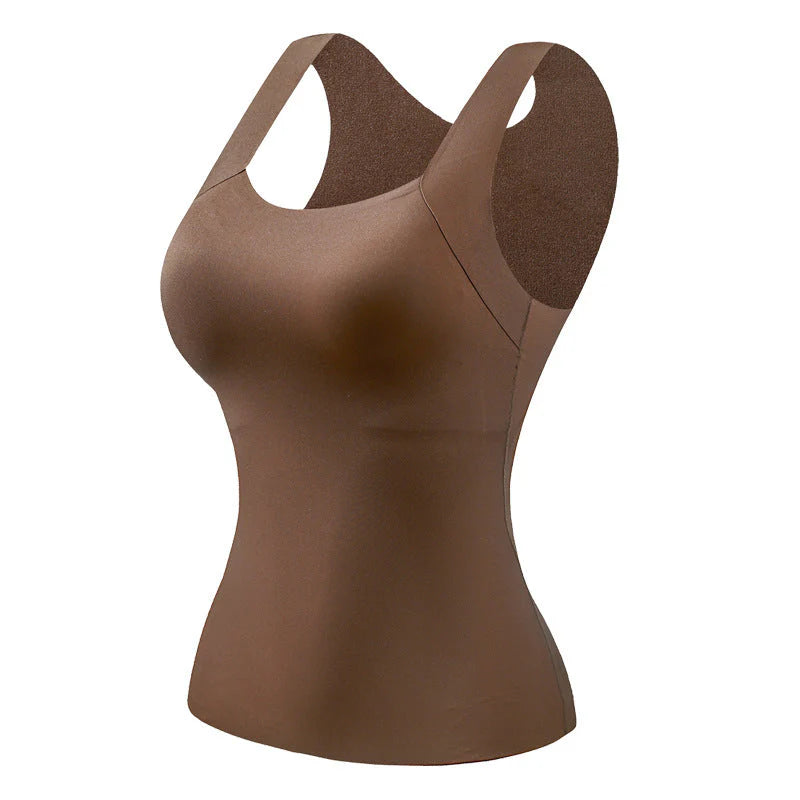 Luna – Top térmico con sujetador integrado y cuello en U