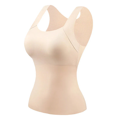 Luna – Top térmico con sujetador integrado y cuello en U