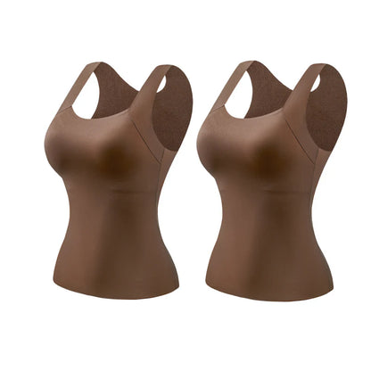 Luna – Top térmico con sujetador integrado y cuello en U