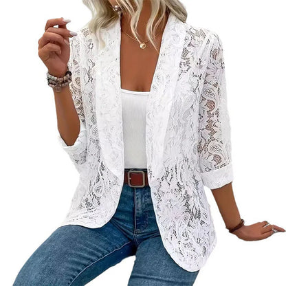 Alma - Blazer de encaje floral