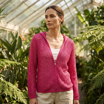 Leire - Chaqueta calada ligera con cremallera