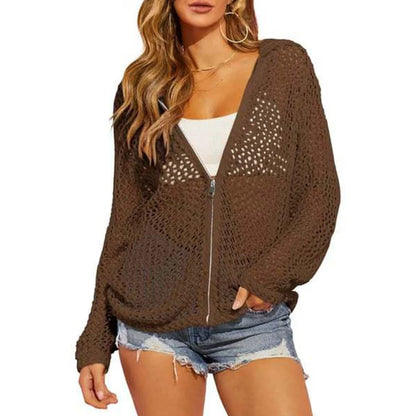 Leire - Chaqueta calada ligera con cremallera