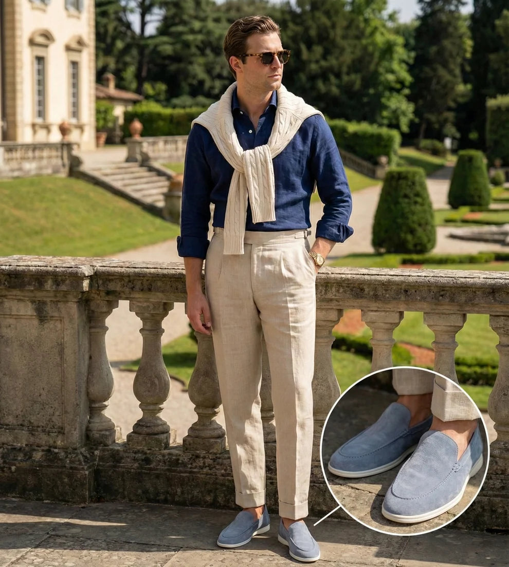 Lorenzo - Mocasín de Lona Premium
